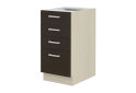 Obrázek 4865 - Kuchyňská sestava 1.8 m Chamonix dub ferrara / tmavé legno