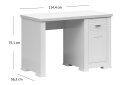 Obrázek 2 - Psací stůl 1d/115 bílý Agnes
