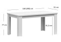 Obrázek 2 - Rozkládací stůl 160/200 bílý Agnes