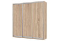 Obrázek 1 - Skříň 3D 1800x2400x600, 3 DTD, Světlý dub sonoma