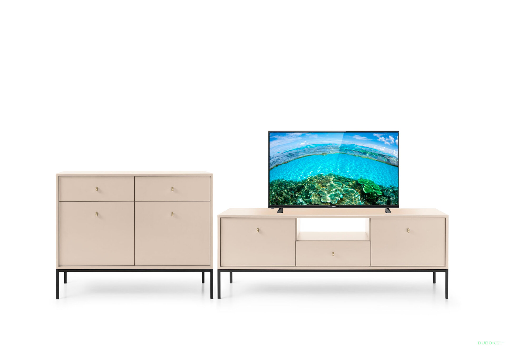 Obrázek 1 - Obývací sestava 2.6 m Mono pískově béž