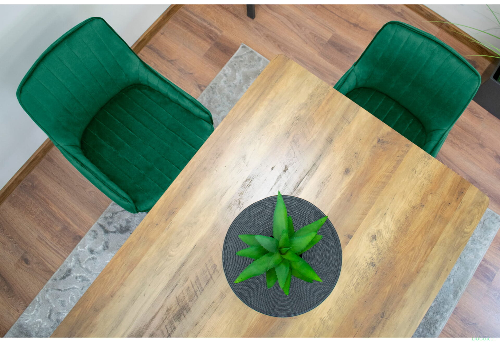 Obrázek 13 - Židle MONZA - zelený samet x 1