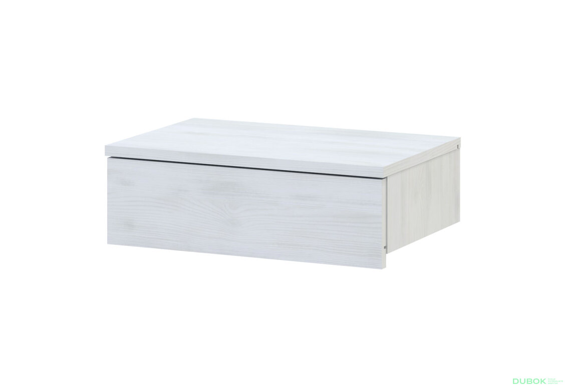 Noční stolek Levía bílý strom 1š 46x31x15