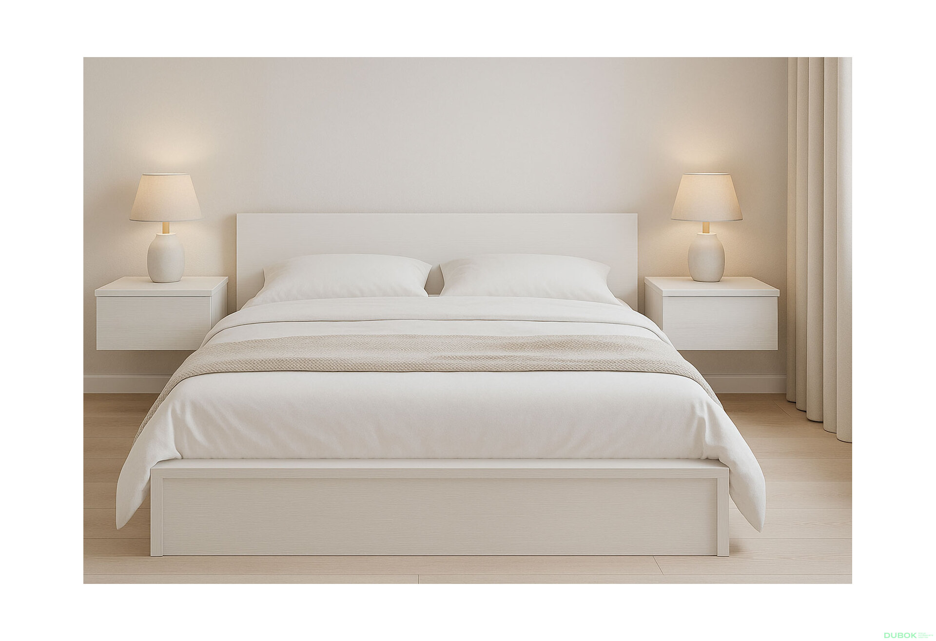Obrázek 2 - Noční stolek Levía bílý strom 1š 46x31x15