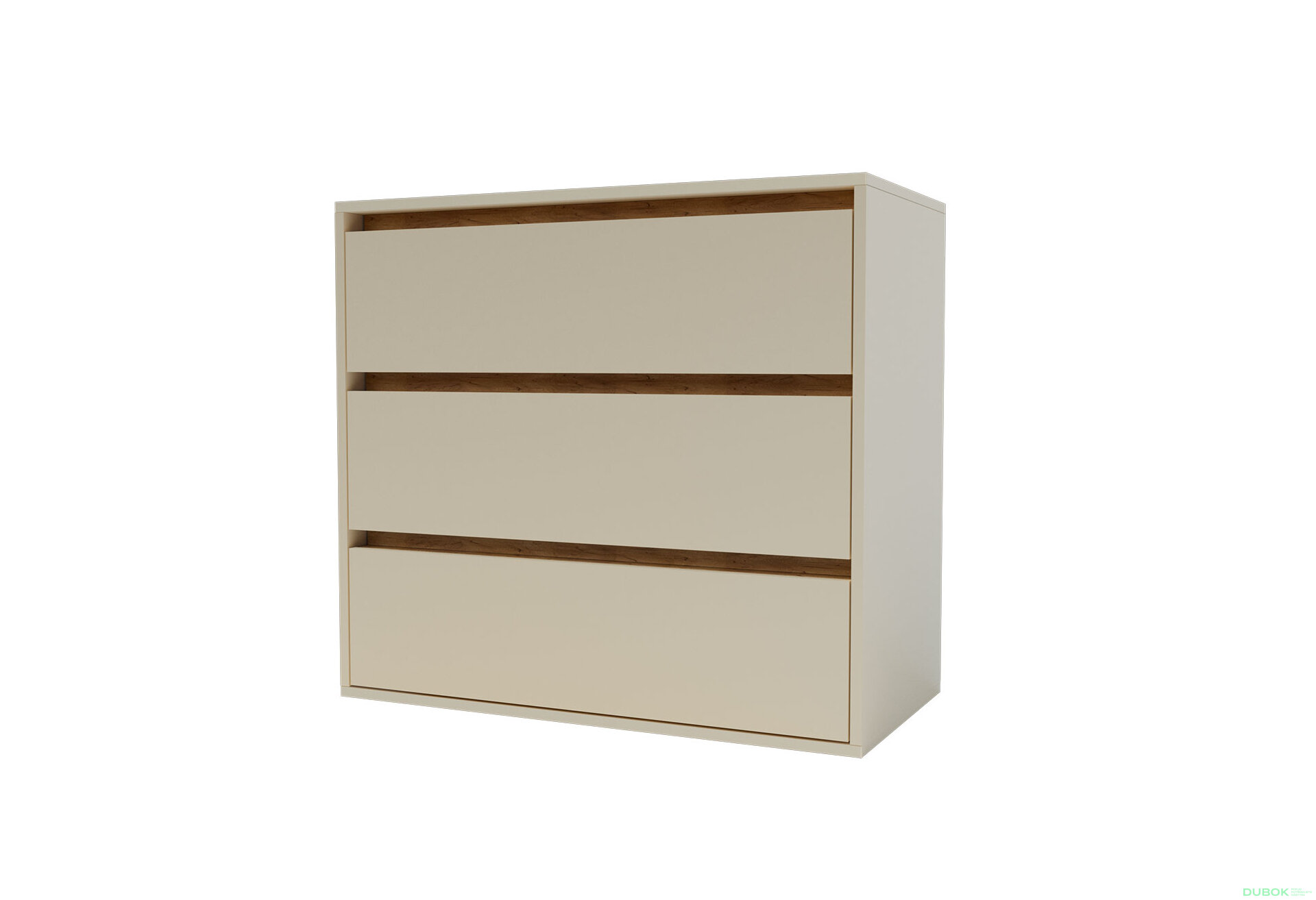 Obrázek 1 - Komoda Idea K 760/800/3š satén / dub kraft zlatý