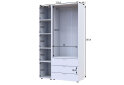 Obrázek 6 - Skříň třídveřová se zrcadlem Gelar 116.5 cm Dub sonoma