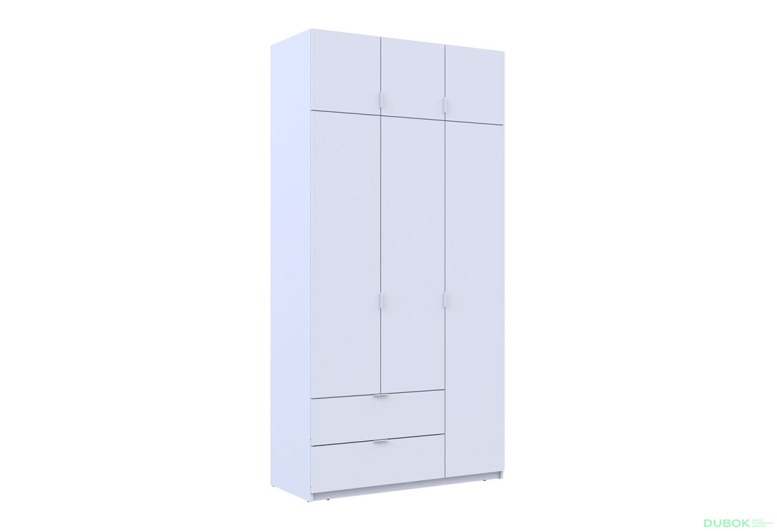 Obrázek 5 - Skříň čtyřdveřová Lukas 120 cm bílá