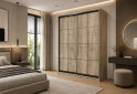 Obrázek 2 - Skříň 2D Loft 1500x2400x600, 2 DTD Lines BL, Dub kraft šedý