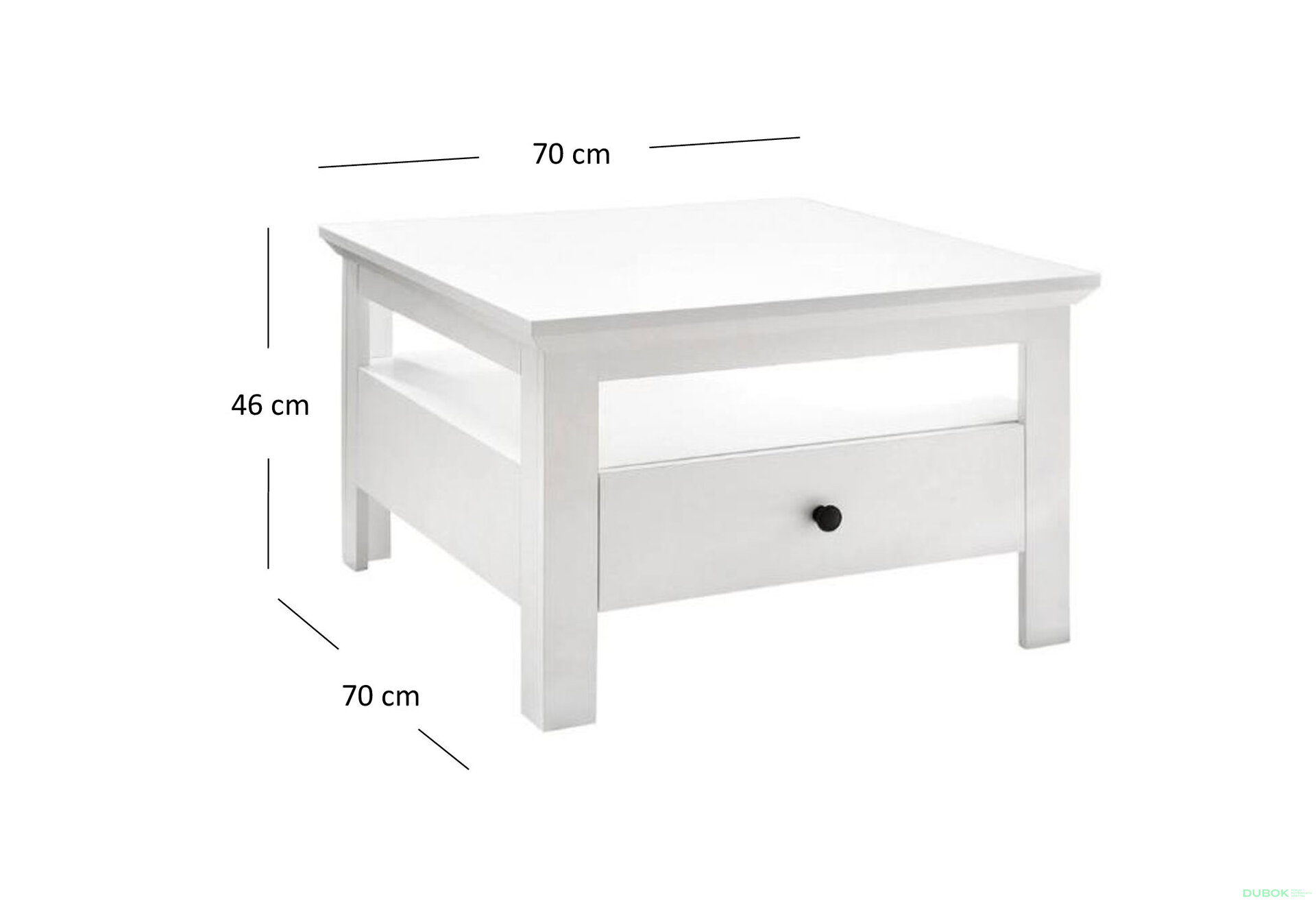 Obrázek 4 - Konferenční stolek 1s/70 bílý Brandson