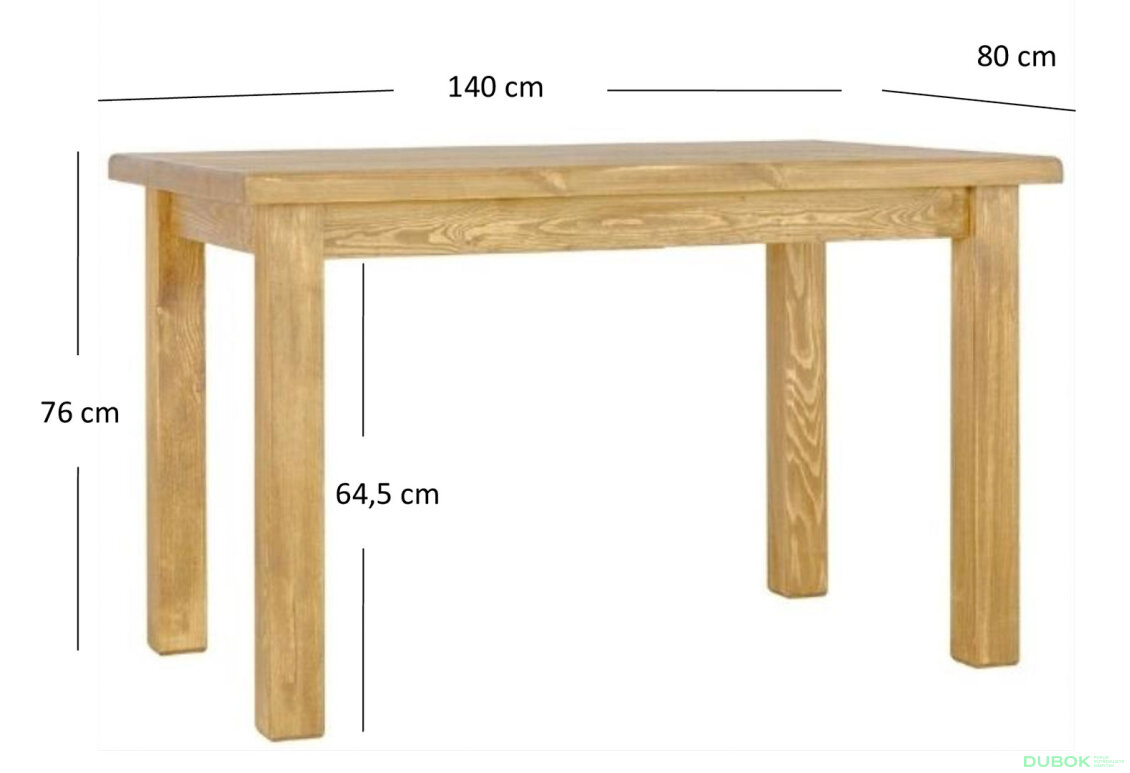 Obrázek 7 - Stůl 140 medová borovice Classic Wood
