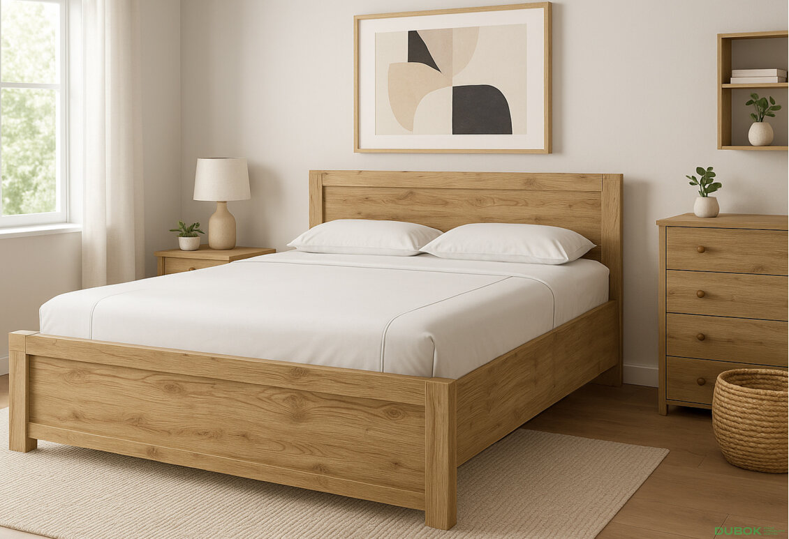 Obrázek 2 - Postel 140x200 dub navarra Doorset