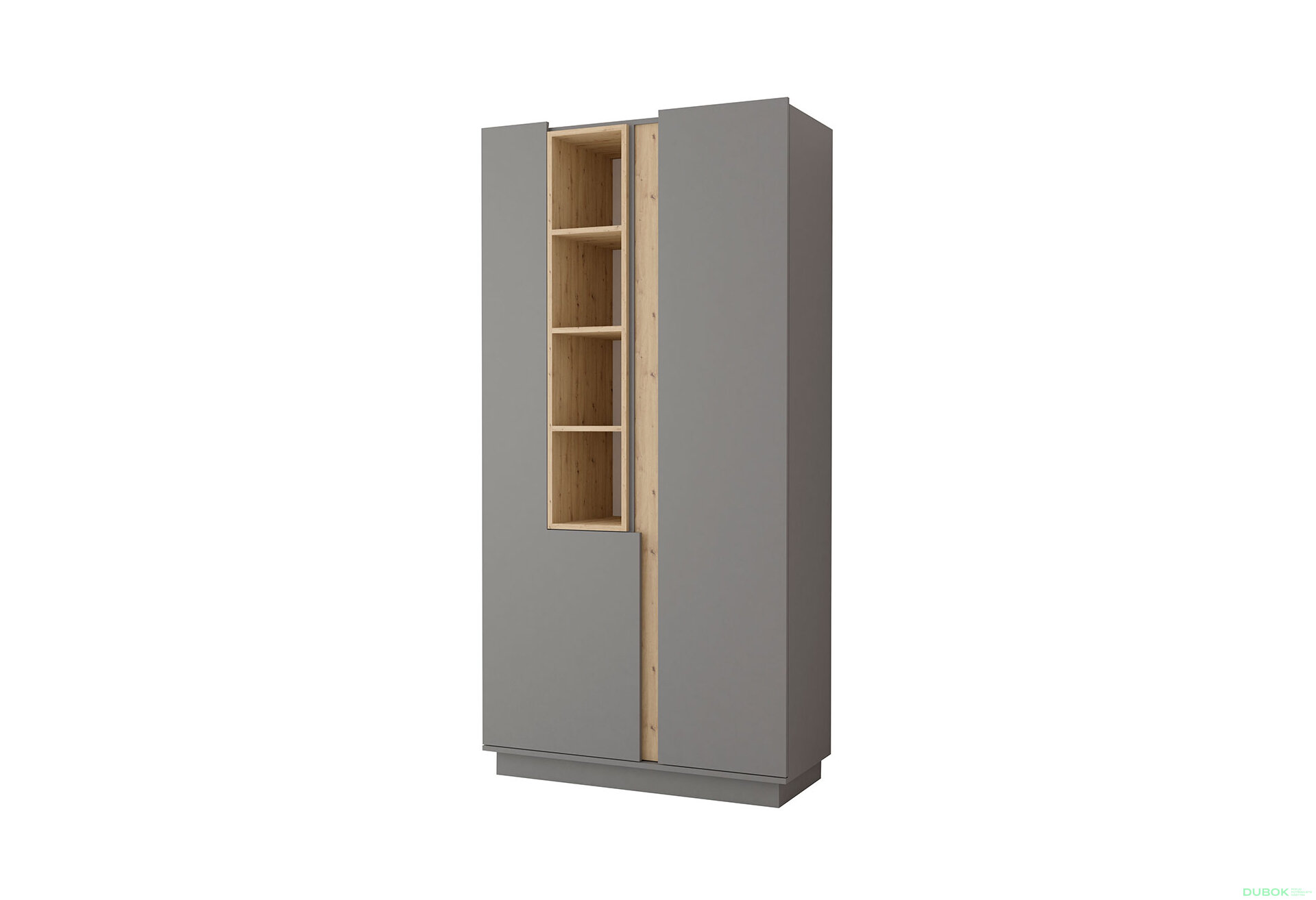 Obrázek 1 - Regál vysoký Grey šedá, artisan / šedá Idczak meble