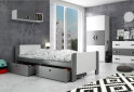 Obrázek 2 - Postel Arek grafit + zásuvka 80x200 cm s roštem, matrací