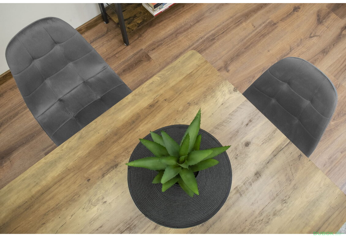Obrázek 7 - Židle DUMO - tmavě šedý samet x 1