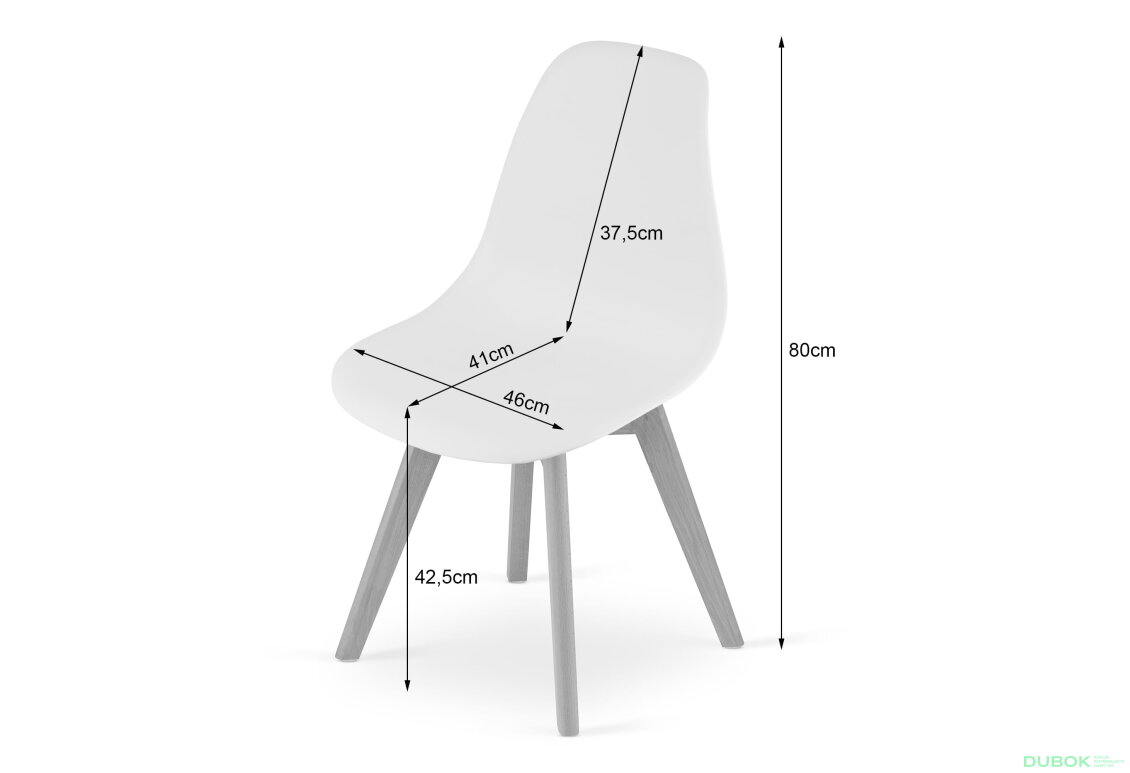 Obrázek 6 - Židle KITO - černá / nohy černé x 1