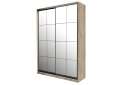 Obrázek 1 - Skříň 2D Loft 1200x2400x600, 2 zrcadla Lines BL, Dub kraft šedý