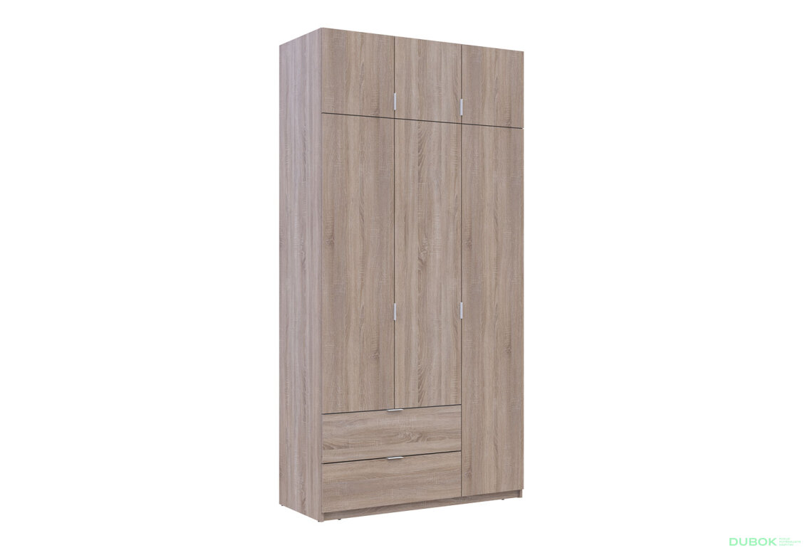 Obrázek 3 - Skříň čtyřdveřová Lukas 120 cm dub sonoma