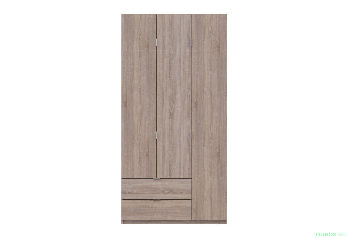 Obrázek 2 - Skříň čtyřdveřová Lukas 120 cm dub sonoma