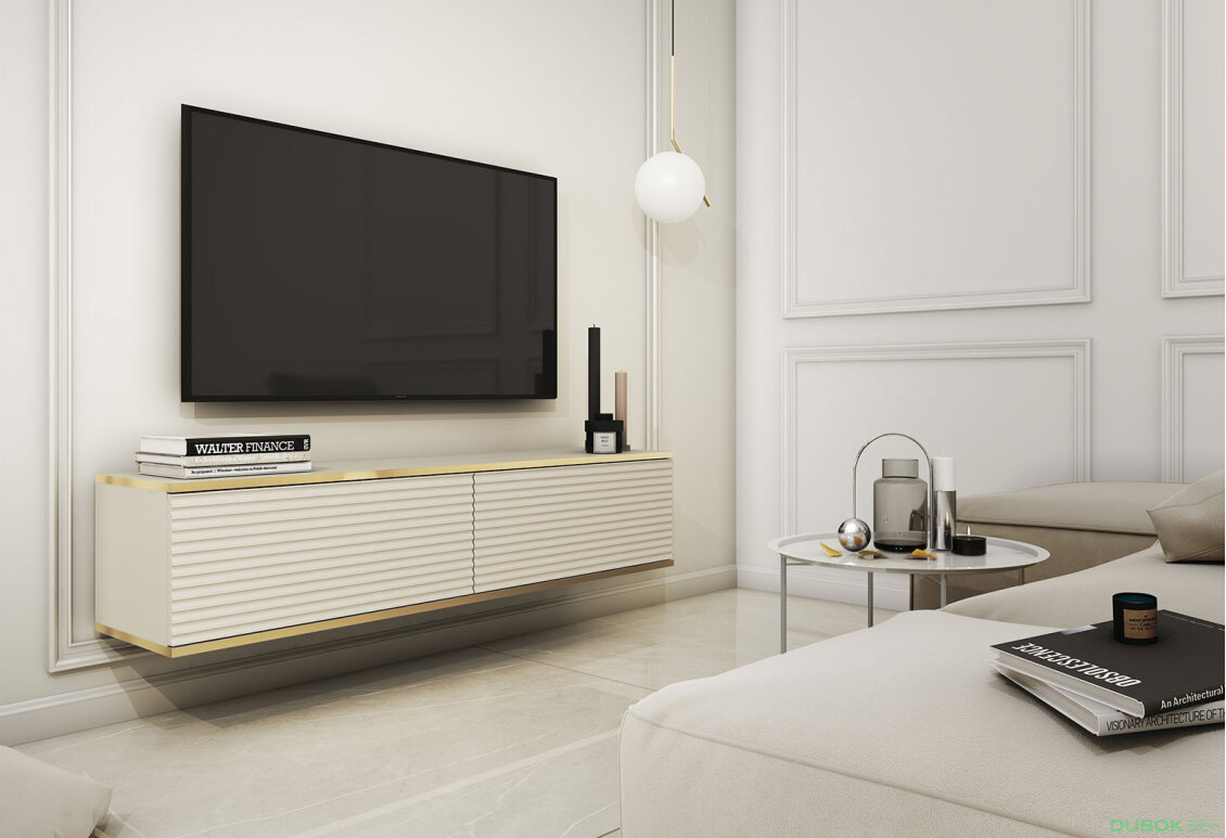 Obrázek 2 - TV stolek RTV 135 MDF béžový Oro