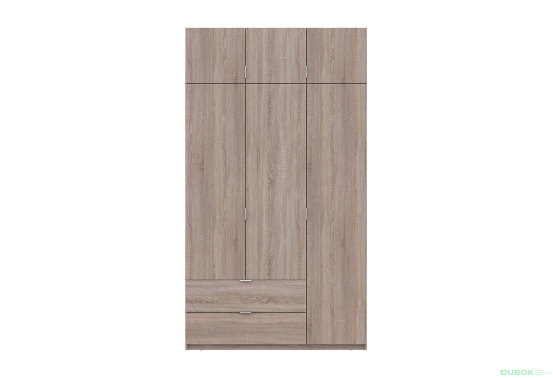 Obrázek 3 - Skříň čtyřdveřová Lukas 135 cm dub sonoma